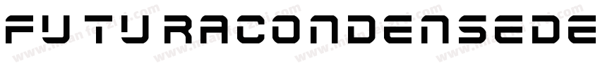 futura condensede字体转换